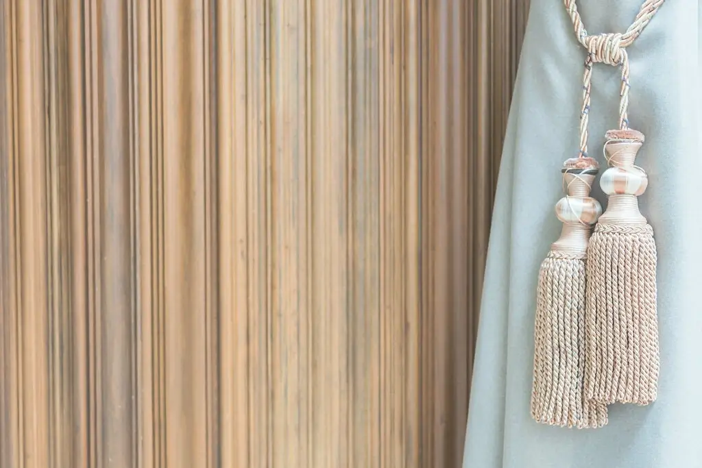 A close-up detail of a textured fabric