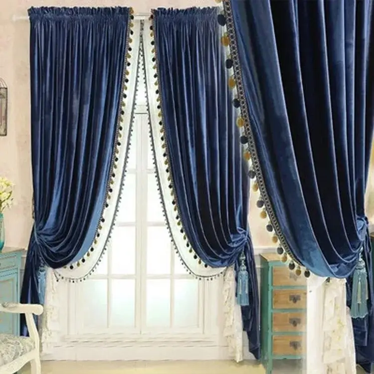 Luxury velvet curtains